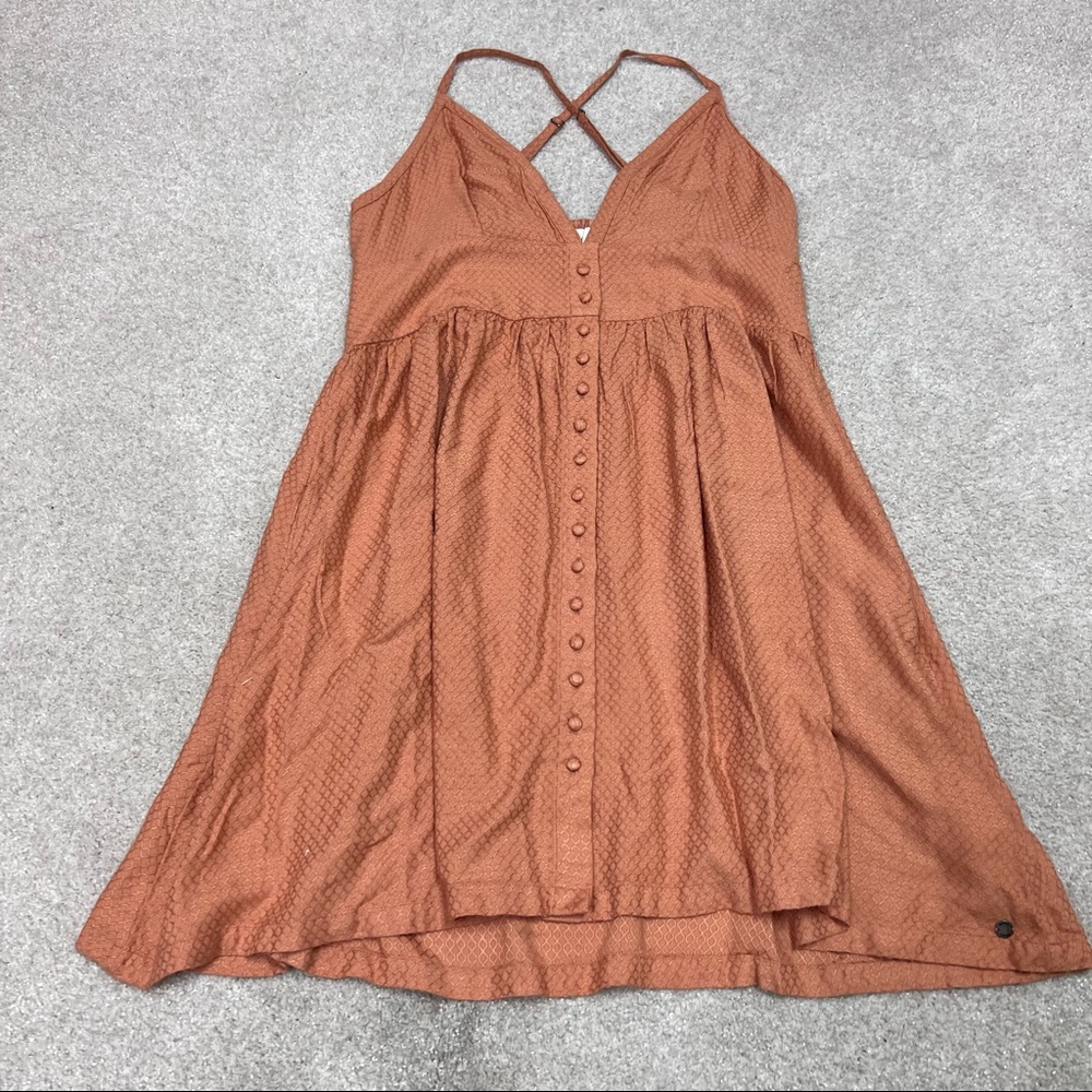 Roxy Women's Orange Sleeveless Dress Size Large NWT